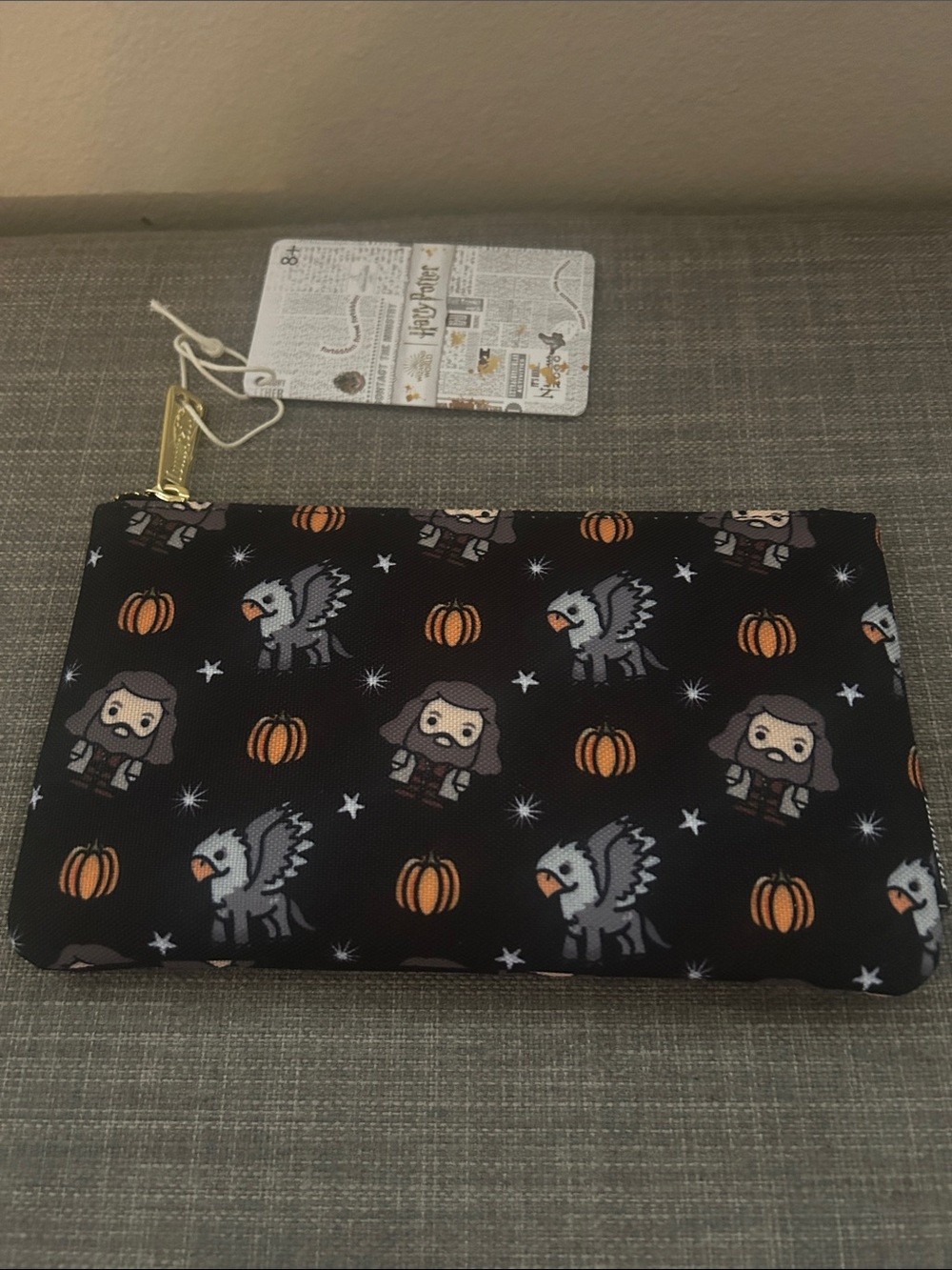 Loungefly Harry Potter Hagrid & Buckbeak AOP Chibi Nylon Pouch